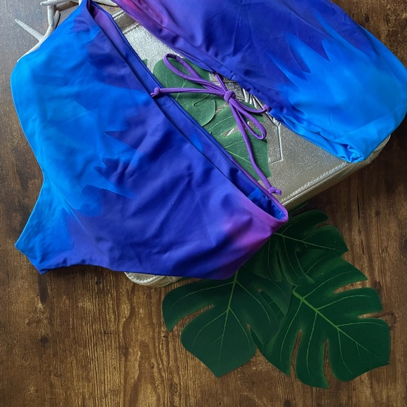 🌈🍯NWT - PINE Boutique 🏄‍♂️ Sexy Little Blue Moon Swim Suit - Picture 6 of 9